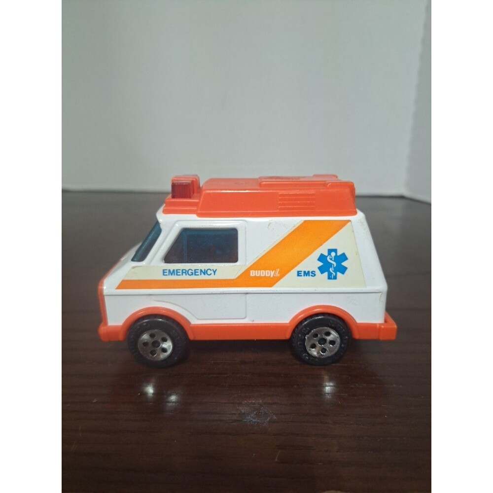 Buddy L Ambulance Orange And White